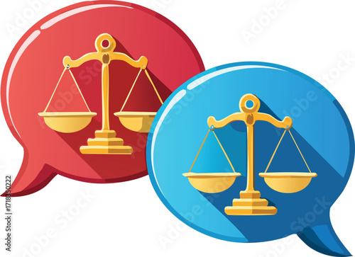 lat Speech Bubbles Featuring Equality Symbols