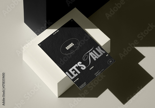 Single Card PSD Mockup