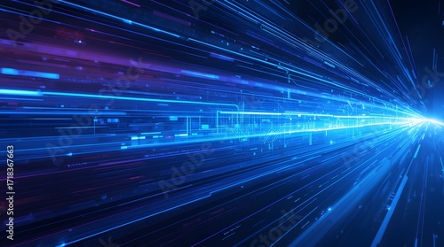 Wallpaper Mural Radiant Blue Light Rays with Subtle Abstract Texture Torontodigital.ca