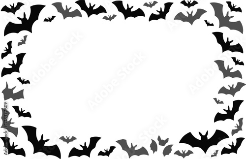 bat border frame vector ai eps png jpeg spooky silhouette design perfect for party invitation backgrounds