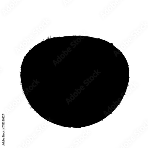 Silhouette of a fresh kiwi fruit showcasing its fuzzy skin and oval shape against a white background ideal for healthy eating concepts