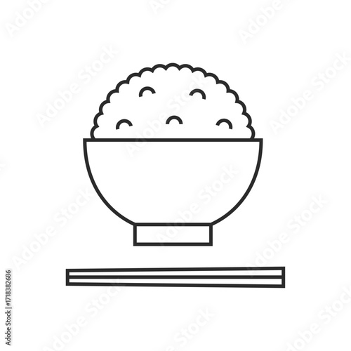 白米、ご飯、箸、やまもり、大盛り
