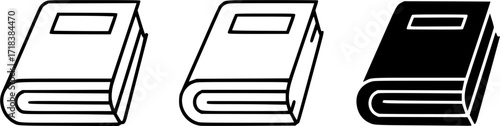 ofvs281 OutlineFilledVectorSign ofvs - five books vector icon . sharing concept sign . textbooks . studying . isolated transparent . black outline and filled version . AI 10 / EPS 10 / PNG . g11621
