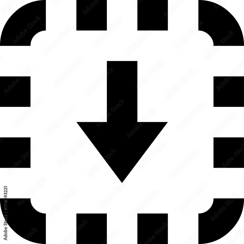 Obraz premium black arrow icon