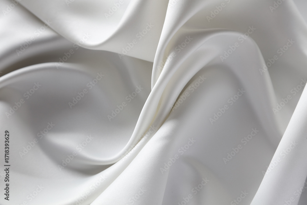 Obraz premium White silk fabric texture background