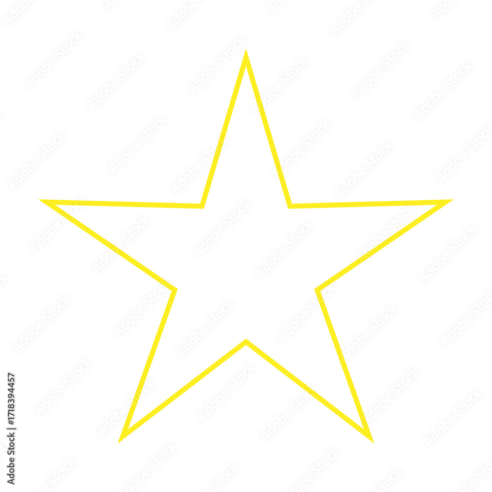 Fototapeta premium Star Icon. Golden Star Yellow Star Symbol.