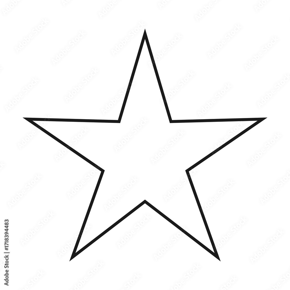 Obraz premium Star icon. Black star symbol for designs.