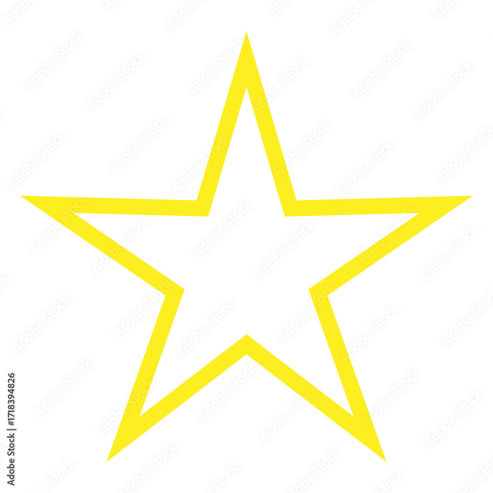 Obraz premium Star Icon. Golden Star Yellow Star Symbol.