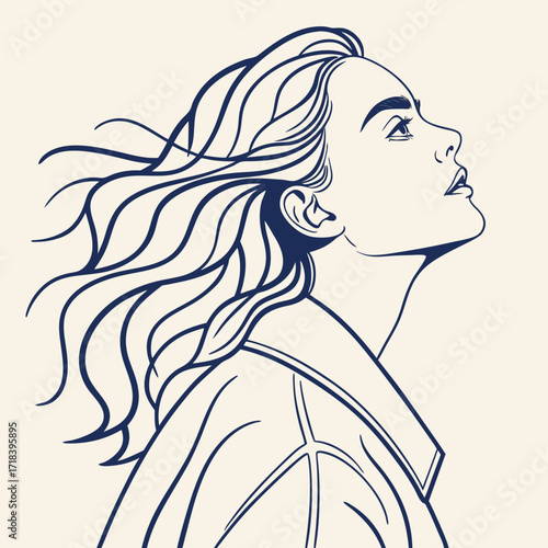 girl with long hair
