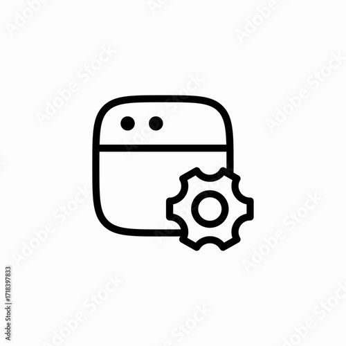 website settings icon sign vector