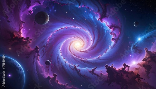 Cosmic swirl galaxy