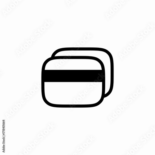 bank cards icon sign vector