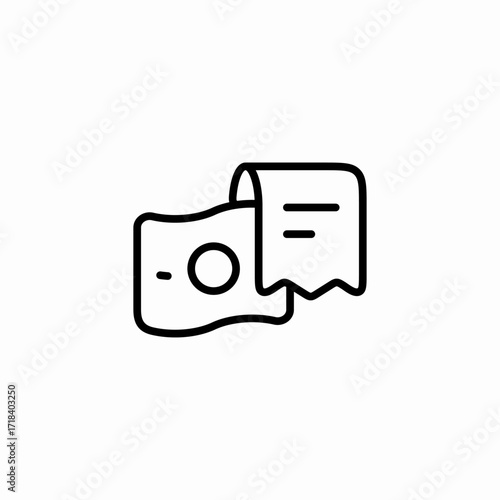 money payments bill check icon sign vector