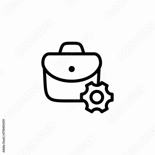 portfolio settings icon sign vector