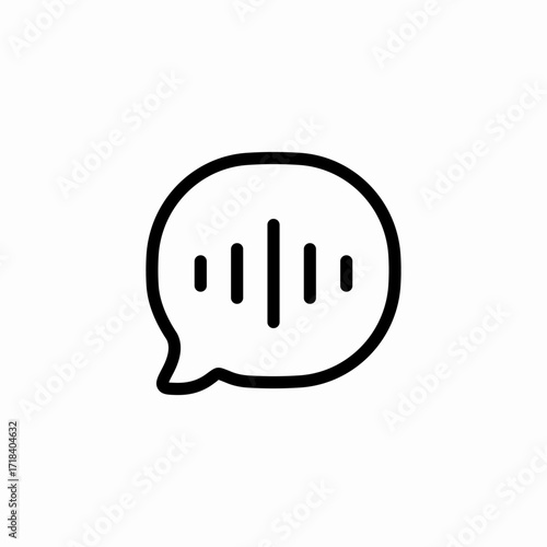voice message icon sign vector