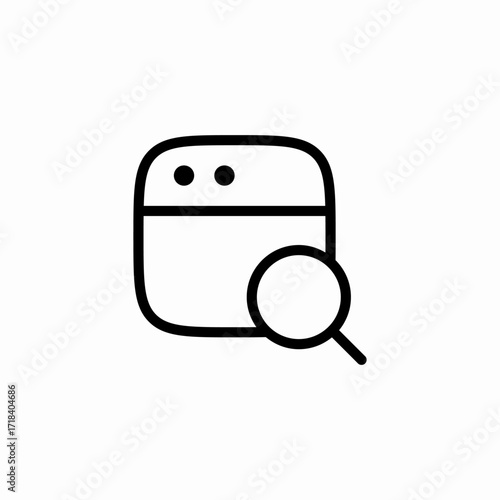 website search icon sign vector