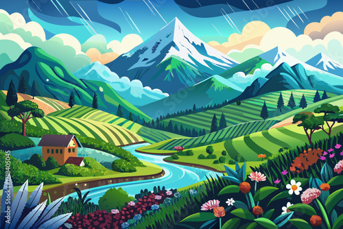 North India is a land where mountains talk to the sky. The Himalayas shine like a jewel in the heart of nature with the glory of its white snows. Clear rivers flow from the heart of the mountains and 