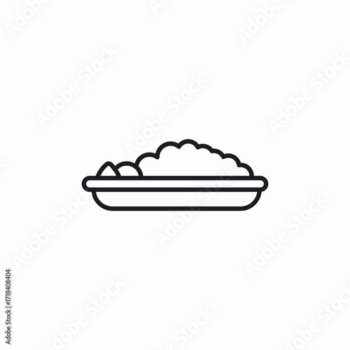 food plate (2) icon sign vector
