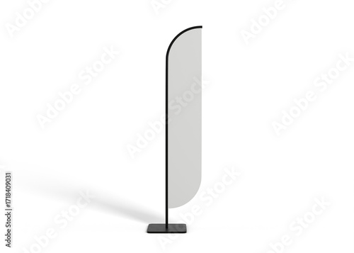 Convex Flag Mockup for Trade Show