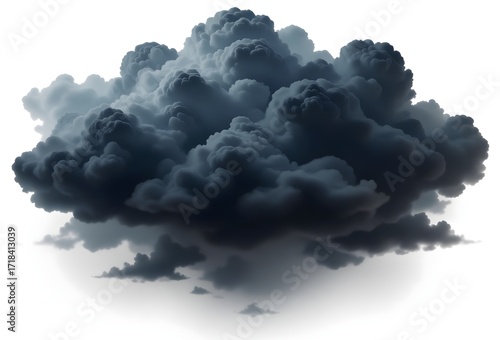 Wallpaper Mural Smoke explosion in blue sky with clouds and sunlight atmosphere. Torontodigital.ca