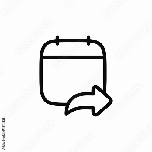 calendar share icon sign vector