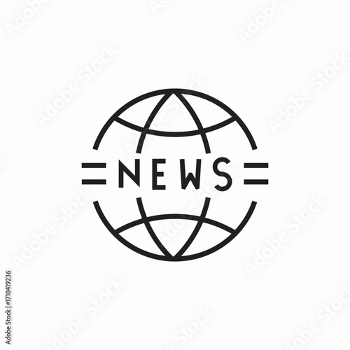 news tv broadcast icon sign vector