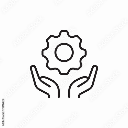 settings configuration care icon sign vector