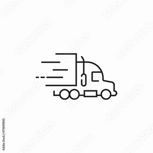 truck delivery icon sign vector