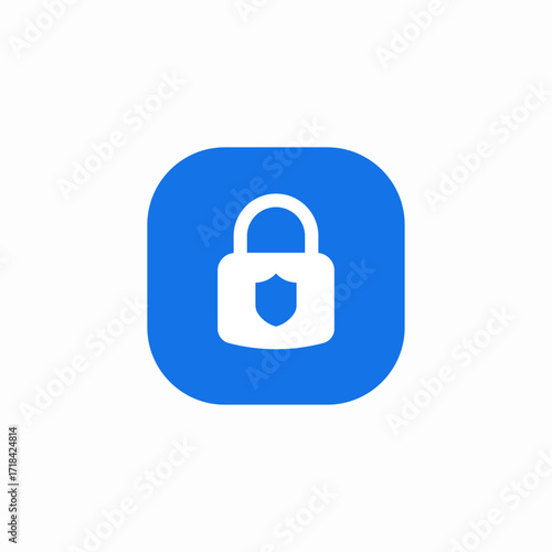 lock protection icon sign vector