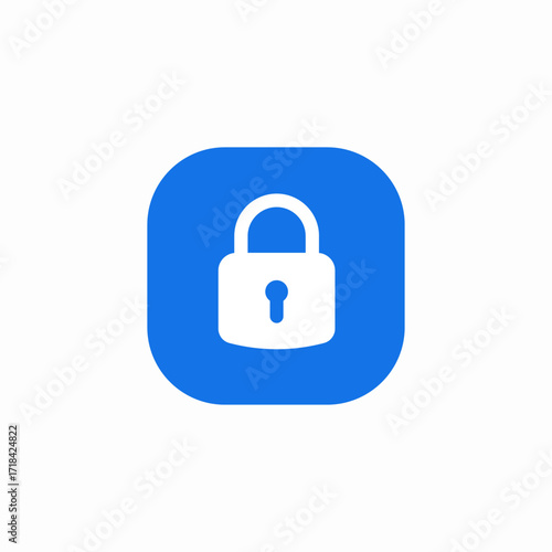 lock lockpad safety protection icon sign vector