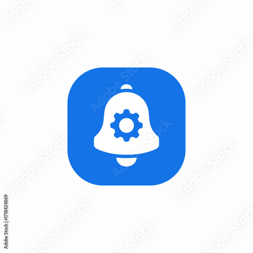notification settings icon sign vector