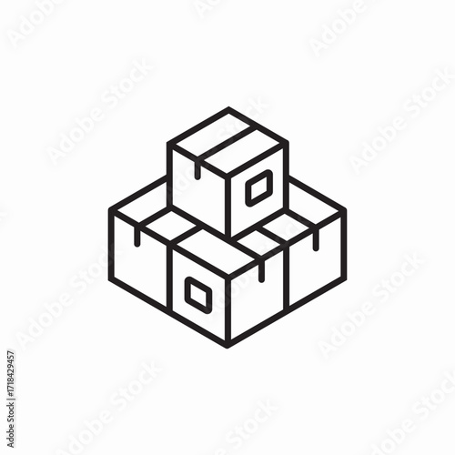 delivery packages icon sign vector