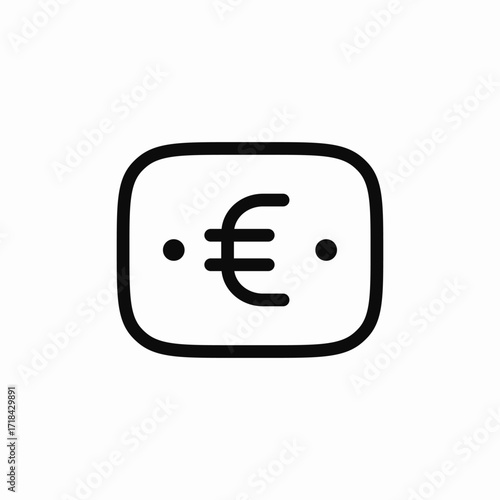 money currency euro icon sign vector