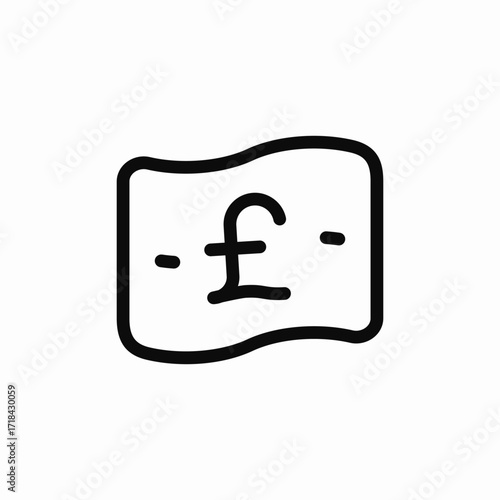 pound money currency icon sign vector