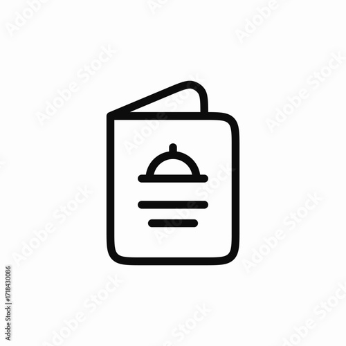 restaurant menu icon sign vector