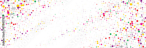 Abstract colorful halftone dotted scattered pattern with gradient texture background for flyer banner poster website and creative digital artwork use