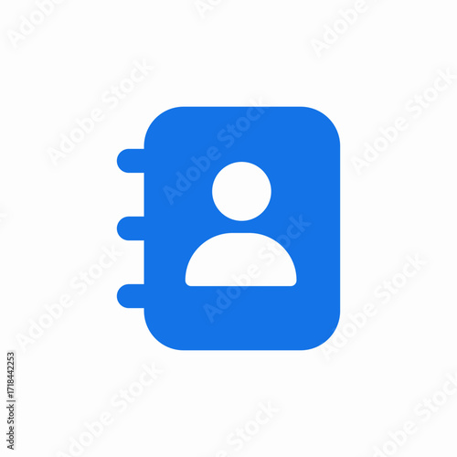 contacts book icon sign vector