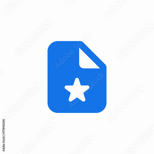 file document star favourite icon sign vector