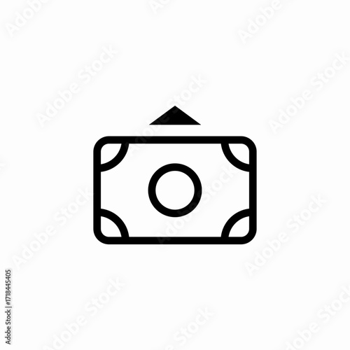 cash in atm money icon sign vector