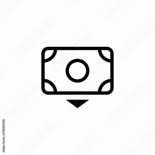 cash out atm money icon sign vector