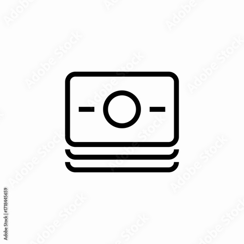money stack icon sign vector