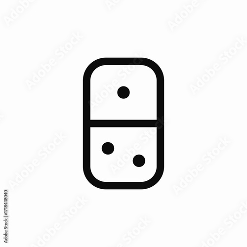 domino board game icon sign vector