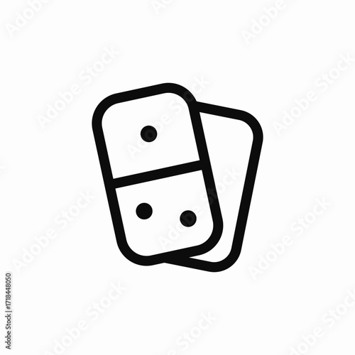 domino game icon sign vector