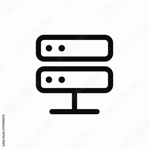 local server icon sign vector