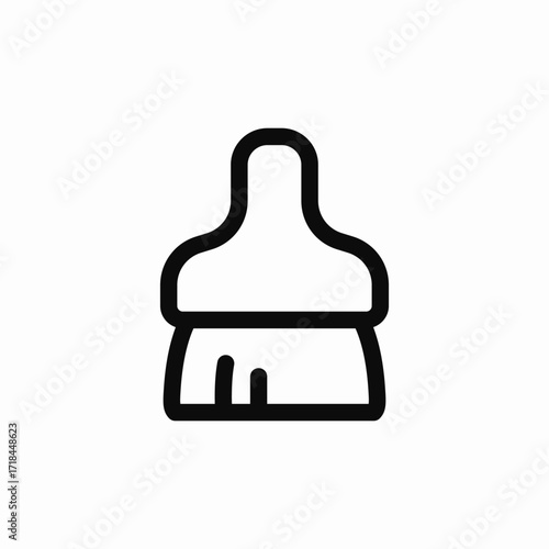 paint brush icon sign vector