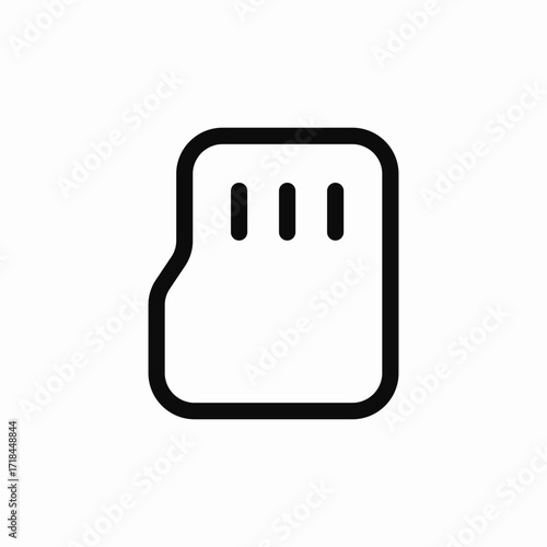 sd card icon sign vector
