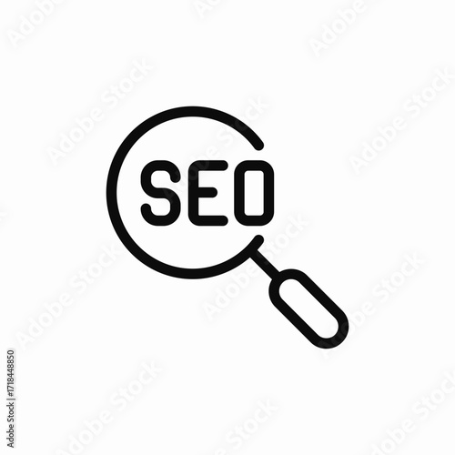 search engine optimization icon sign vector