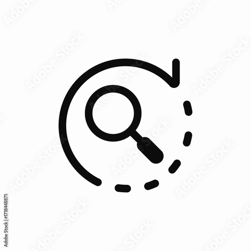 search history icon sign vector