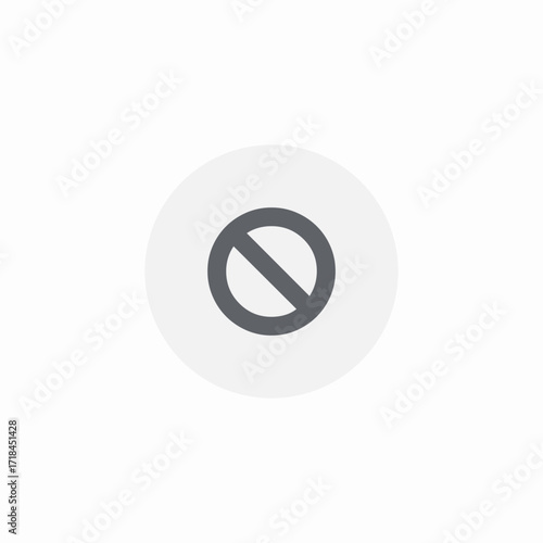 no access button icon sign vector