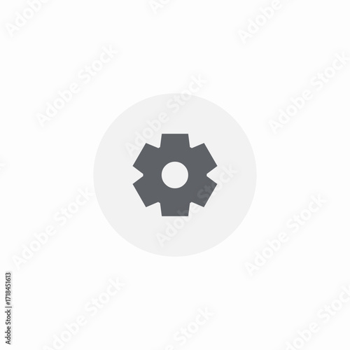 settings cog button icon sign vector